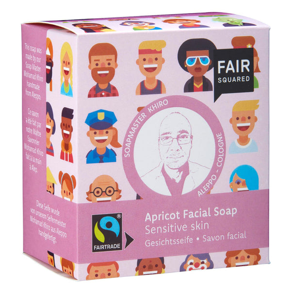 ZERO WASTE | Apricot Facial Soap with Cotton Soap Bag - For Sensitive Skin