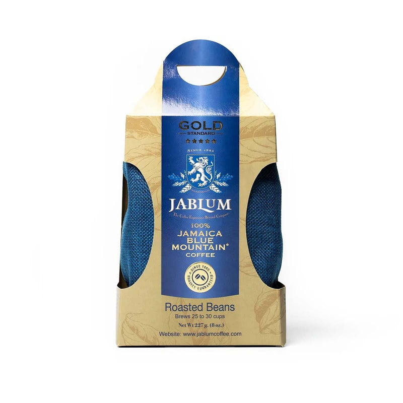 JABLUM Gold 100% Jamaica Blue Mountain Coffee Beans (8oz or 16oz) - Caribshopper