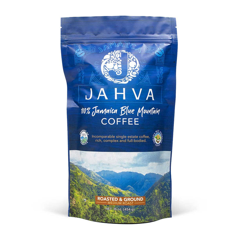 Jahva Coffee 100% Jamaican Blue Mountain Coffee, 16oz