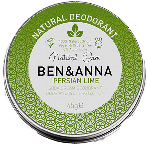 Natural Soda Cream Deodorant Tin | Persian Lime