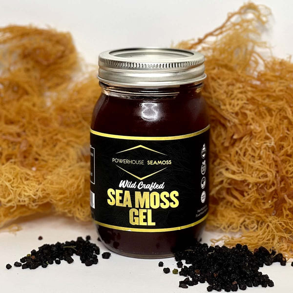 Powerhouse Seamoss Elderberry Seamoss Gel, 16oz