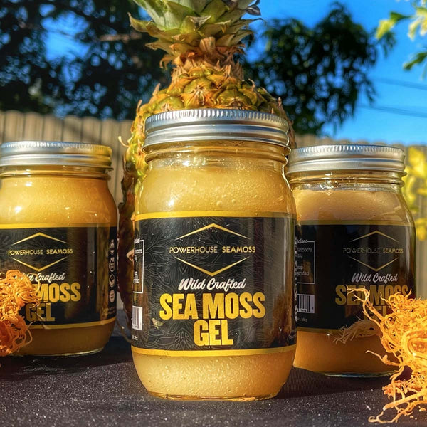 Powerhouse Seamoss Pineapple Seamoss Gel, 16oz