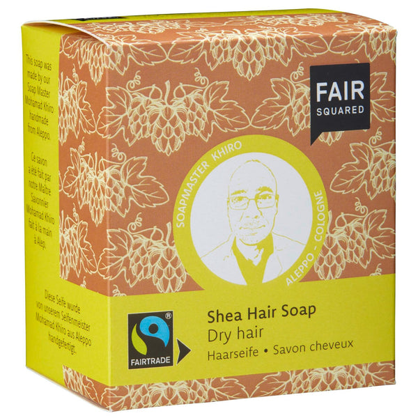 ZERO WASTE | Shea Hair Soap with Cotton Soap Bag - For Dry Hair