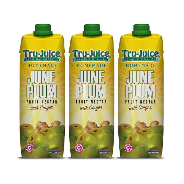Tru-Juice June Plum Nectar with Ginger, 1L (Single & 3 Pack) - Caribshopper